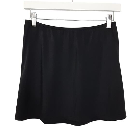 MiracleSuit High Waisted Swim Skirt Mini Black A Line Womens S Beach Cover Up - Picture 1 of 8